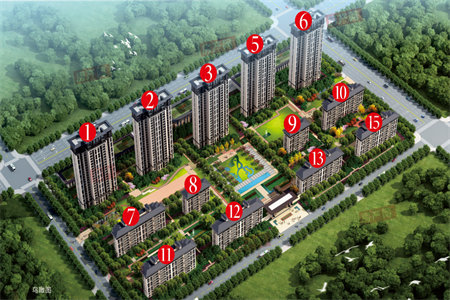 四季美林正道园100平套三好楼层仅售69万